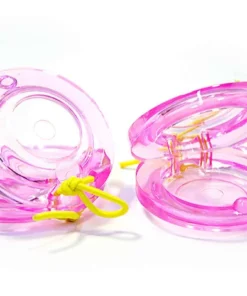 Crescendo Music Pair Of Pink Transparent Castanets