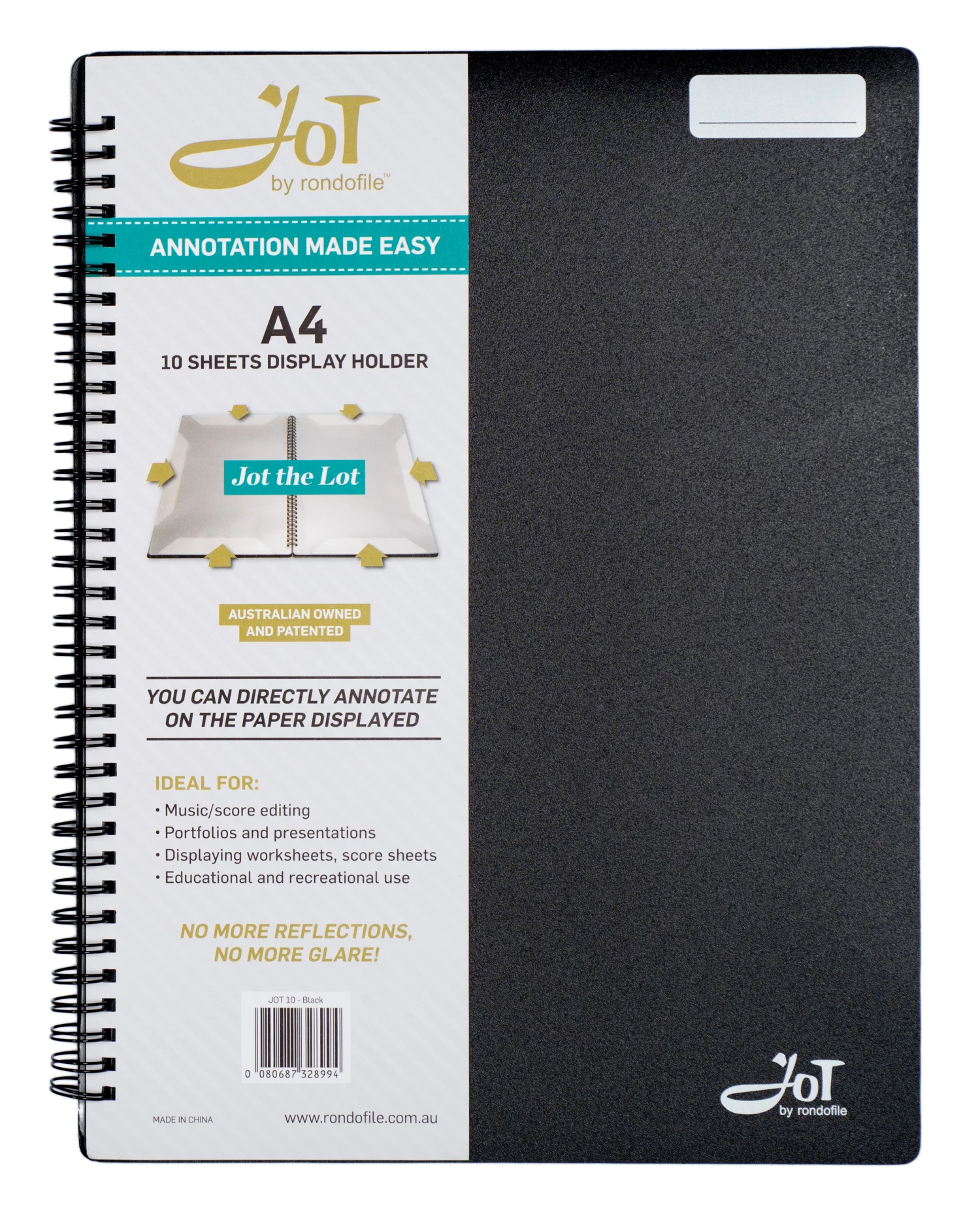 Crescendo Music Manuscript Rondofile Jot With Black Cover (10 Sheets) 3 Crescendo Music Manuscript Rondofile Jot With Black Cover (10 Sheets)