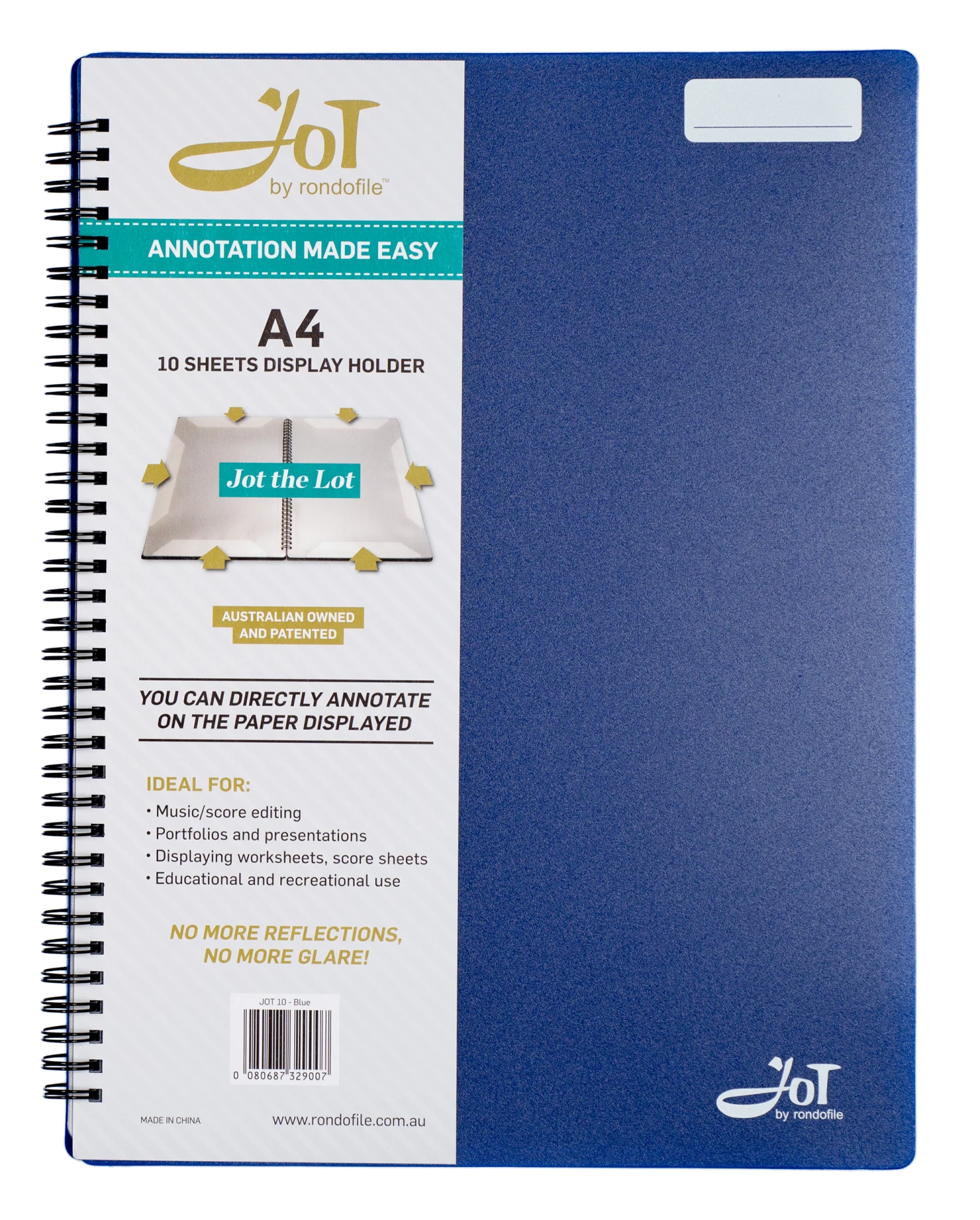 Crescendo Music Manuscript Rondofile Jot With Blue Cover (10 Sheets) 3 Crescendo Music Manuscript Rondofile Jot With Blue Cover (10 Sheets)