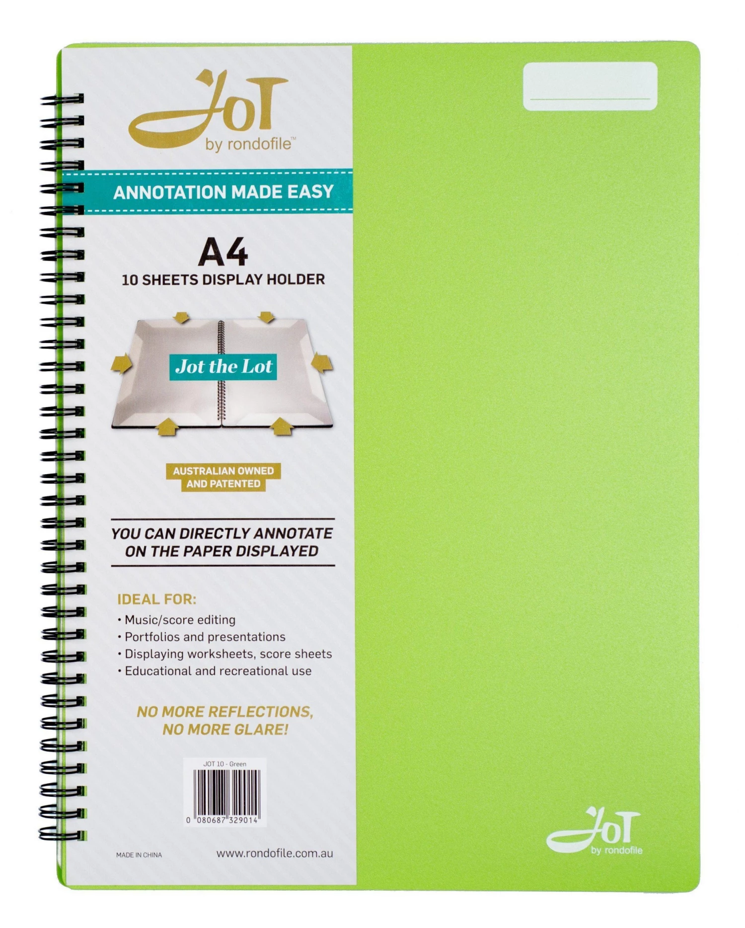 Crescendo Music Rondofile Jot With Green Cover (10 Sheets) Manuscript 3 Crescendo Music Rondofile Jot With Green Cover (10 Sheets) Manuscript