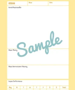 Alfred Poco Studio Lesson Assignment Book Manuscript